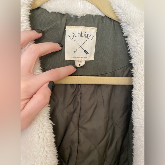 LA Hearts Green Utility Jacket - Picture 6 of 7